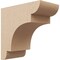 Ekena Millwork 6"W x 12"D x 12"H Classic New Brighton Rough Cedar Woodgrain TimberThane Corbel, Primed Tan CORUR06X12X12NEBRCPR - alternate 1